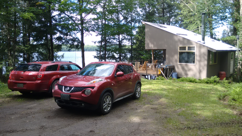His 2007 Magnum R/T. He also has 2009 Cobalt SS Sedan. His cottage is 1000sq-ft on 75 acres of land.